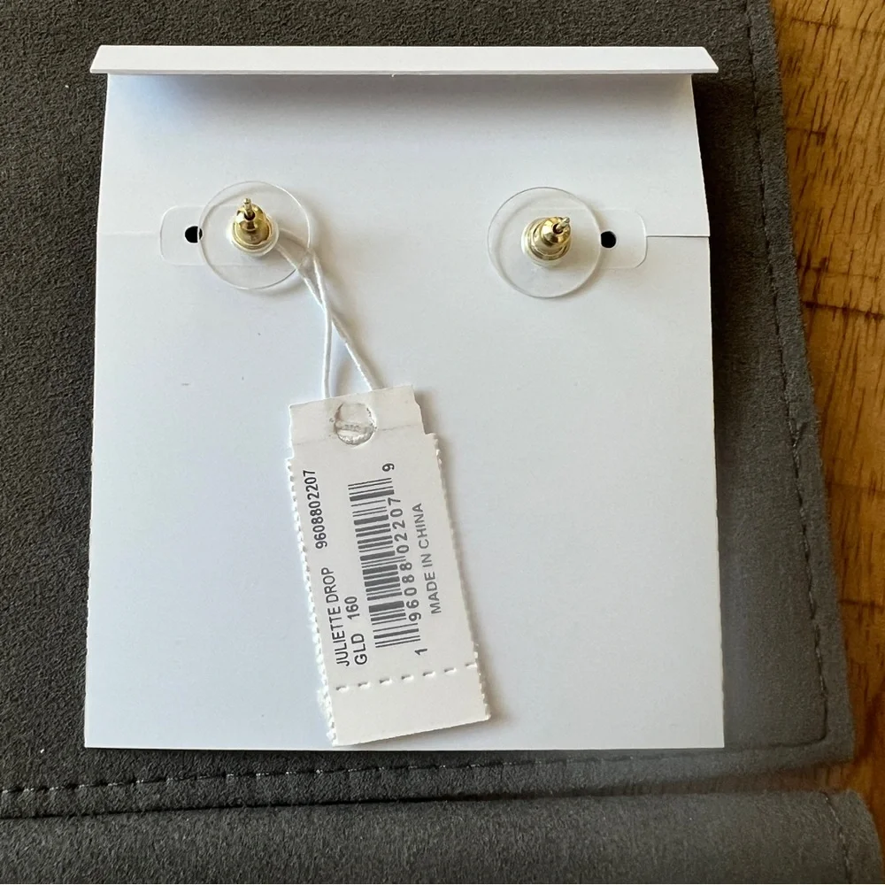 Kendra Scott Juliette 14K Gold Plated CZ Baguette Earrings and Bracelet - Picture 4 of 8